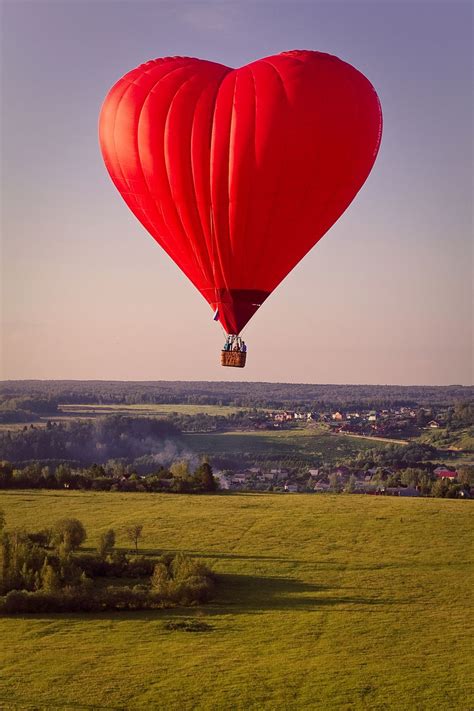 hot air balloons hearts
